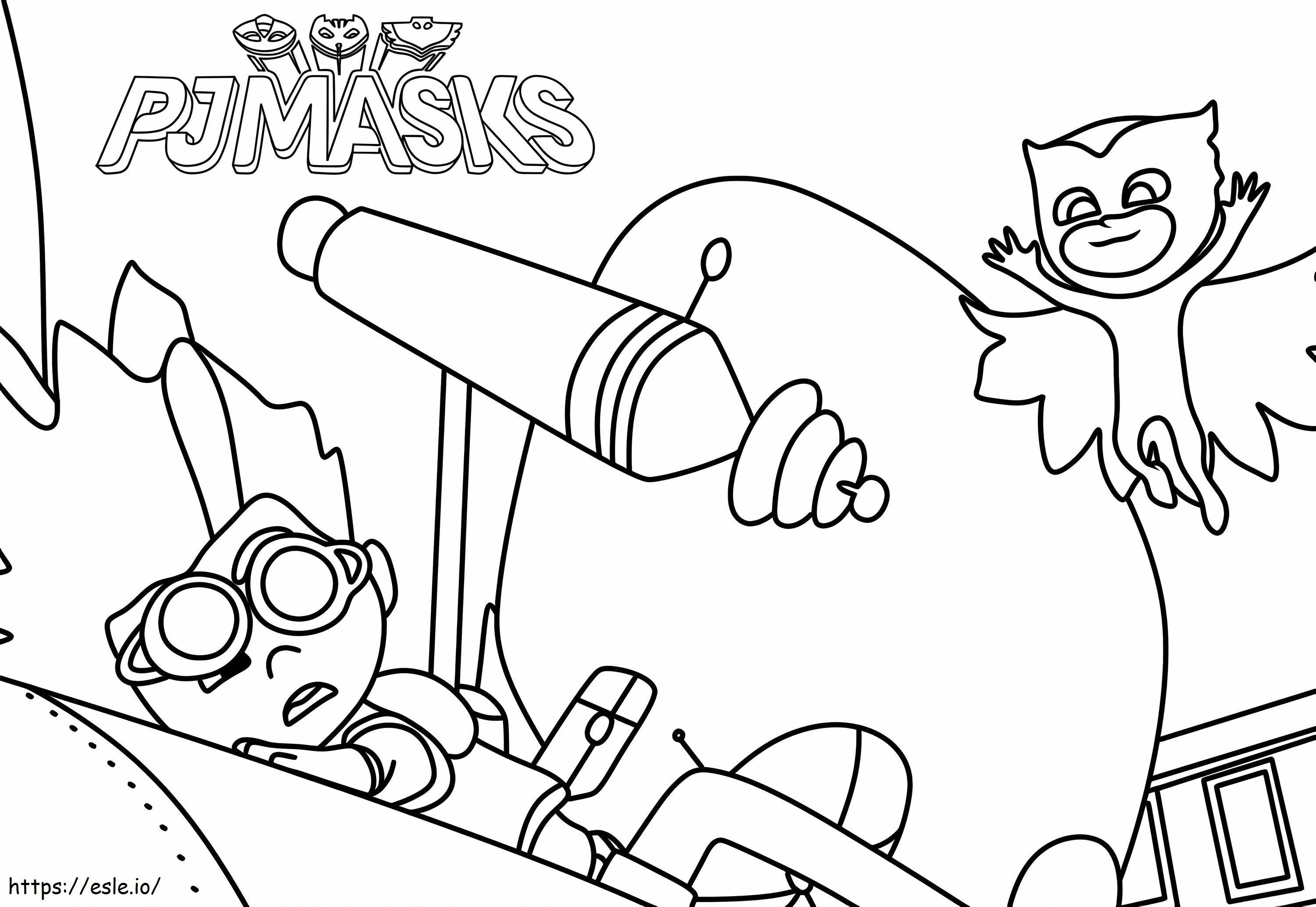 Owlette And Romeo coloring page