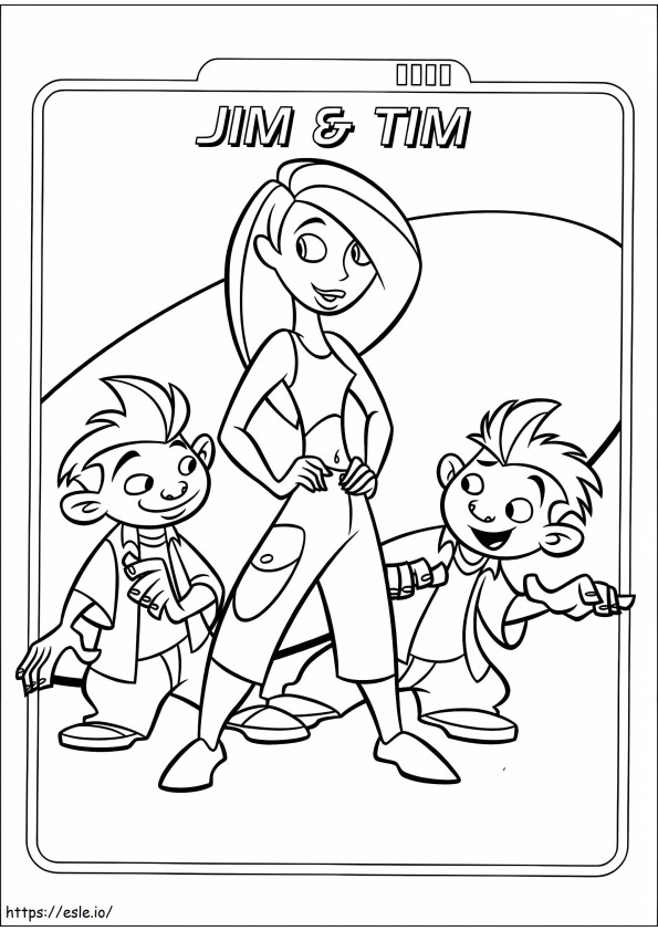 Jim Team A4 coloring page