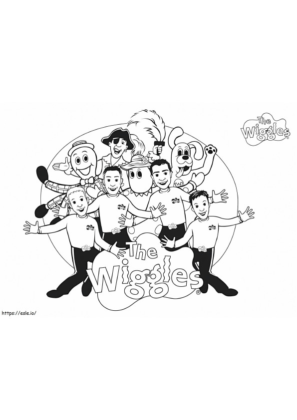 Wiggles Characters coloring page