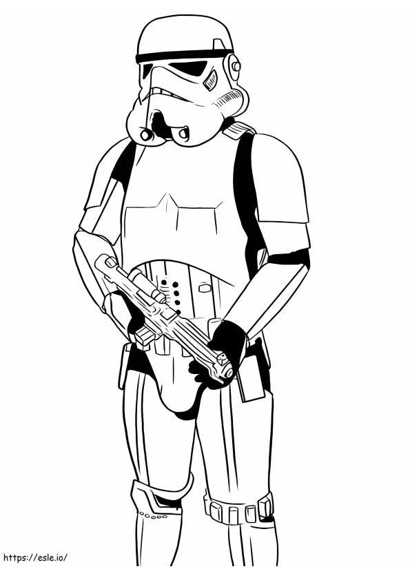 Stormtrooper 3 coloring page