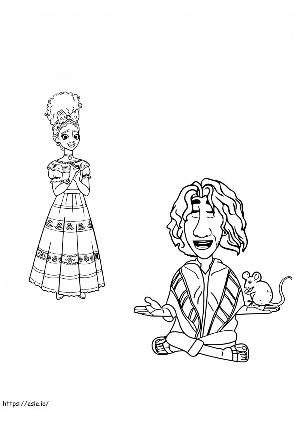 Dolores And Bruno From Charm coloring page