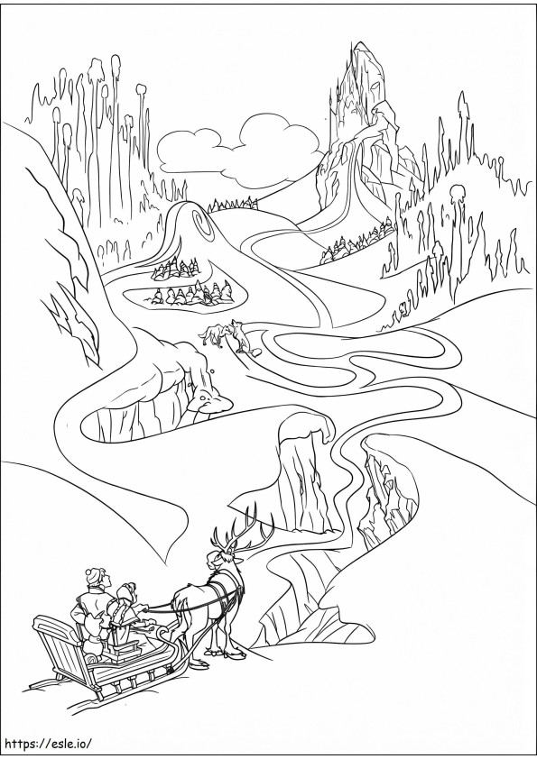 Beautiful Scenery A4 coloring page