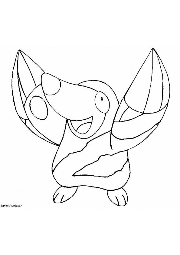 Drill Cage Pokemon coloring page