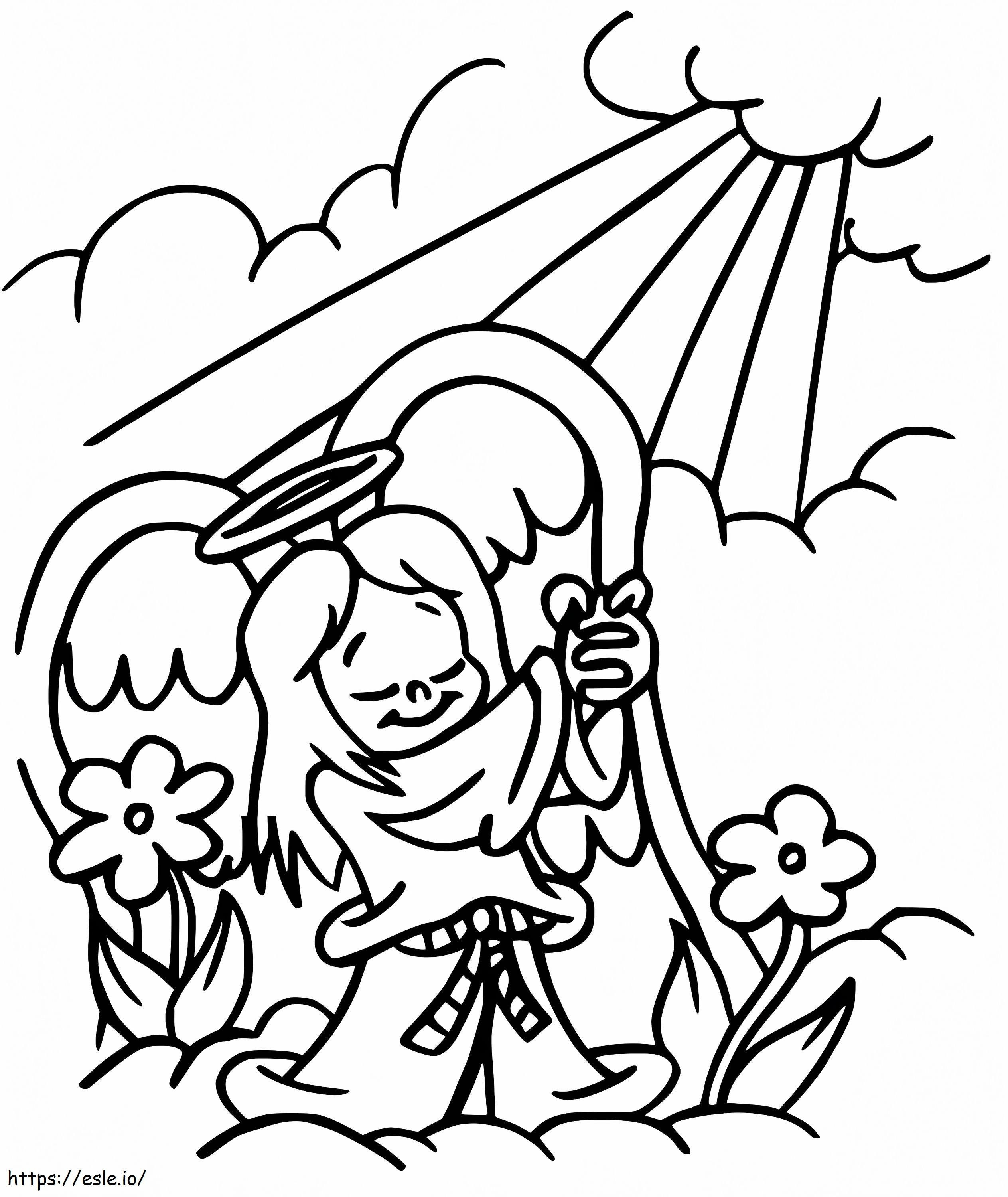 Christmas Angel Praying coloring page