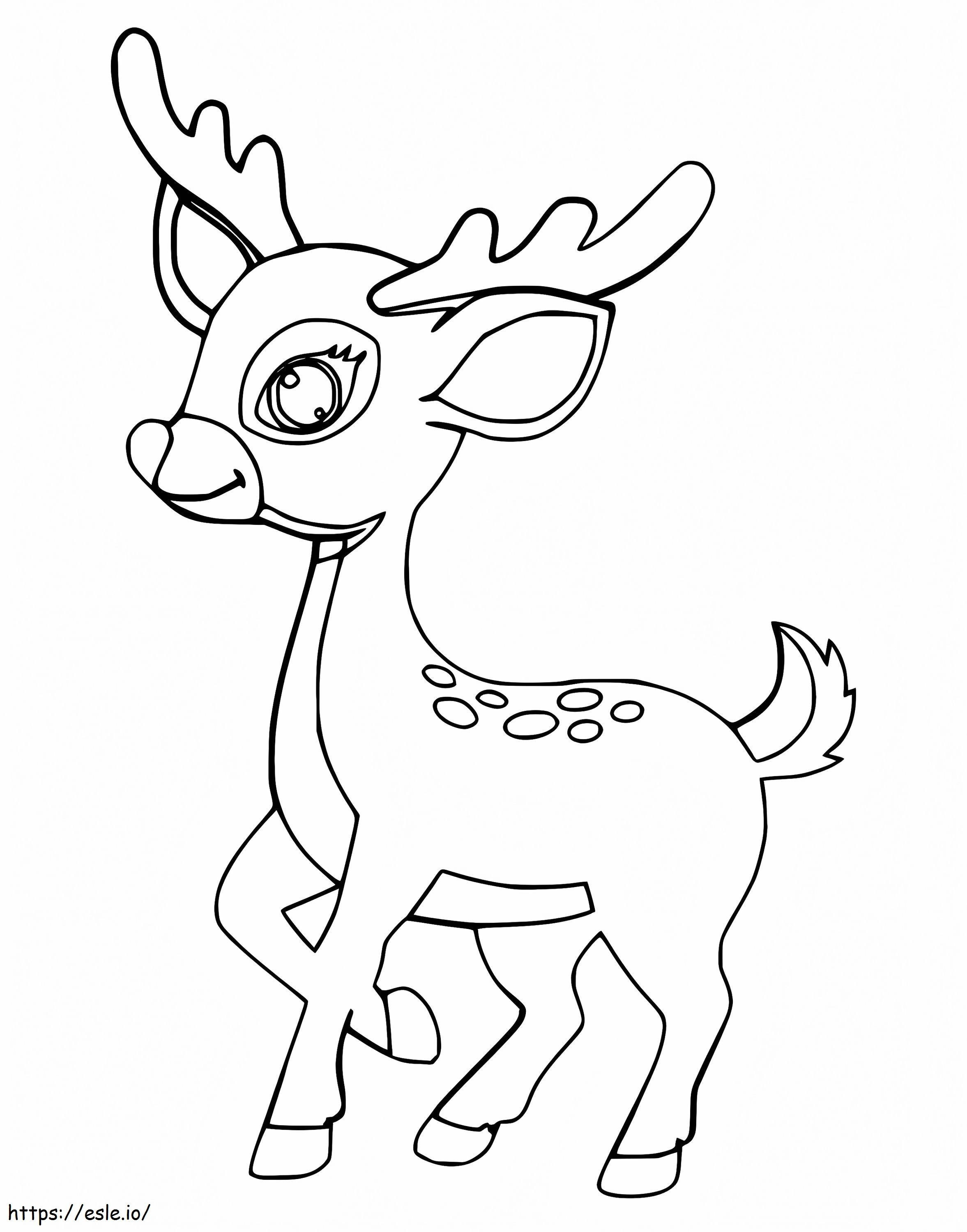 Lovely Fawn coloring page