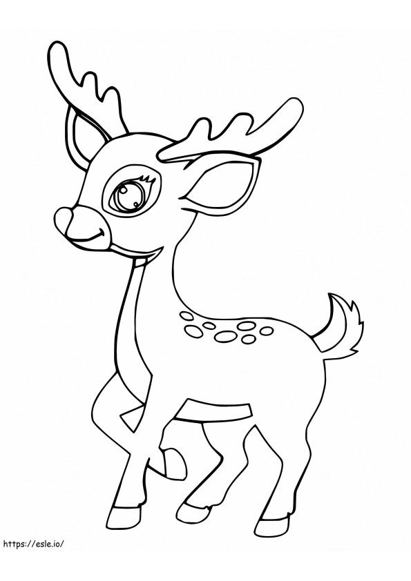 Lovely Fawn coloring page