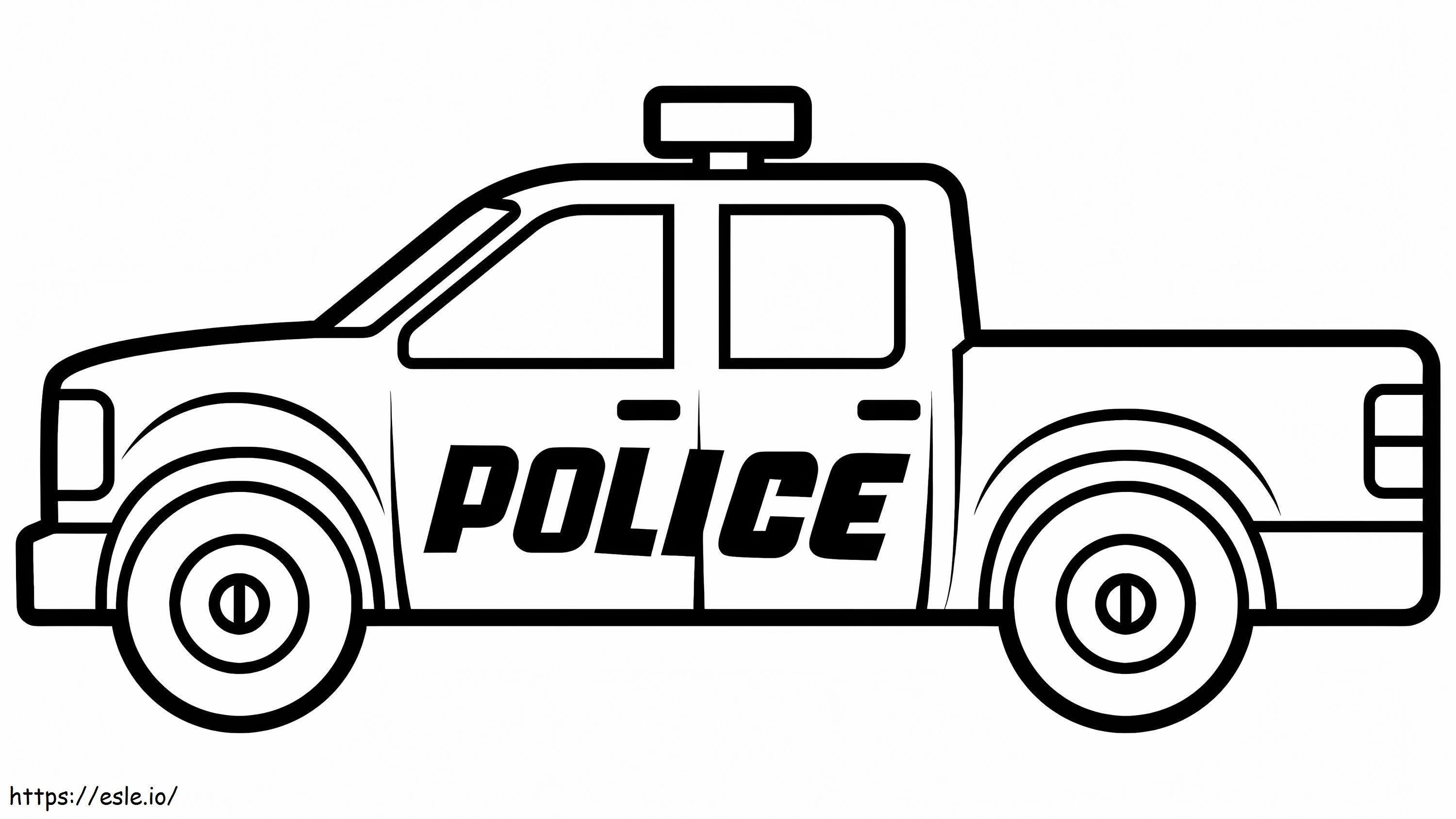 Police Car 1 1024X576 coloring page