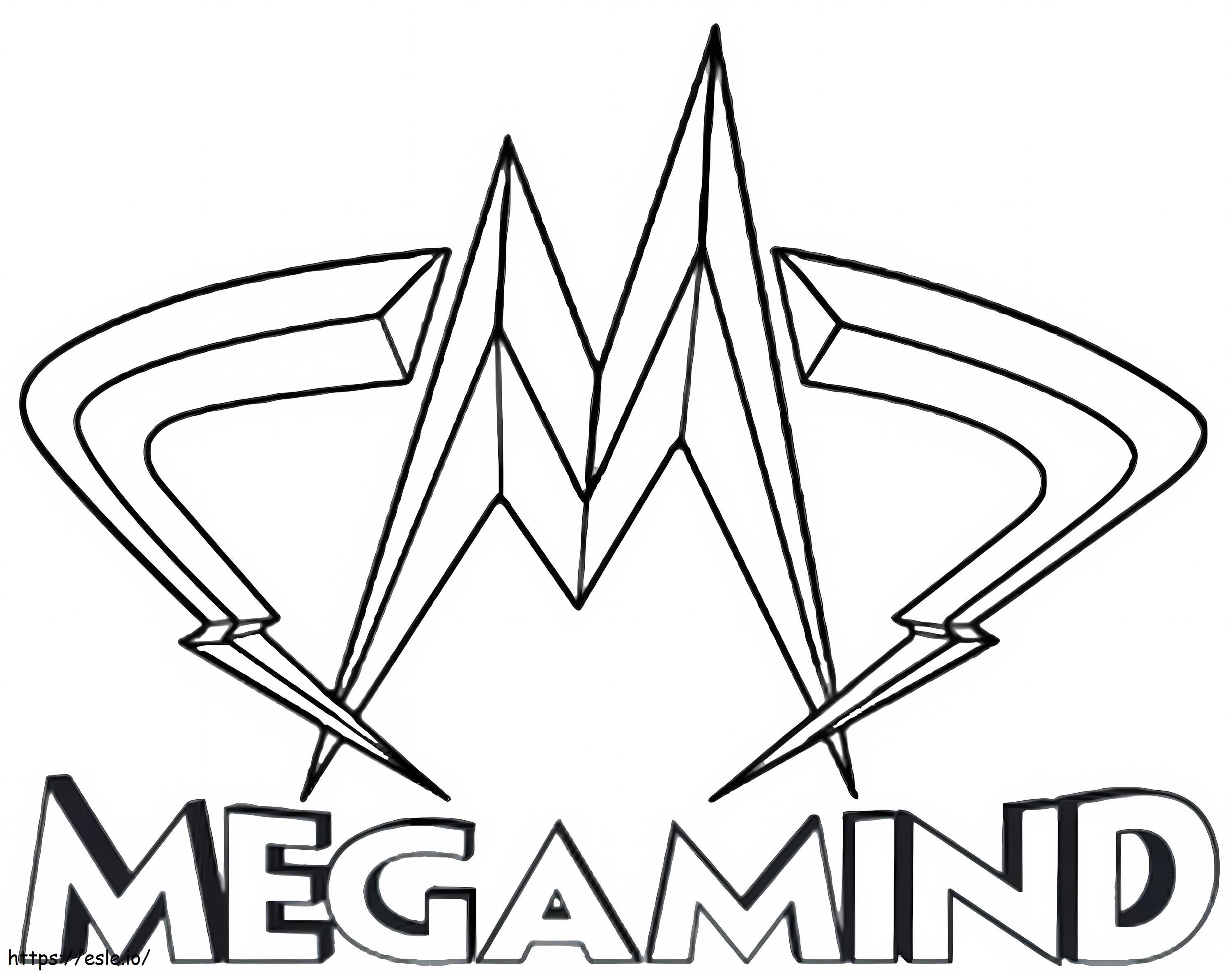 Logotipo da Megamente para colorir
