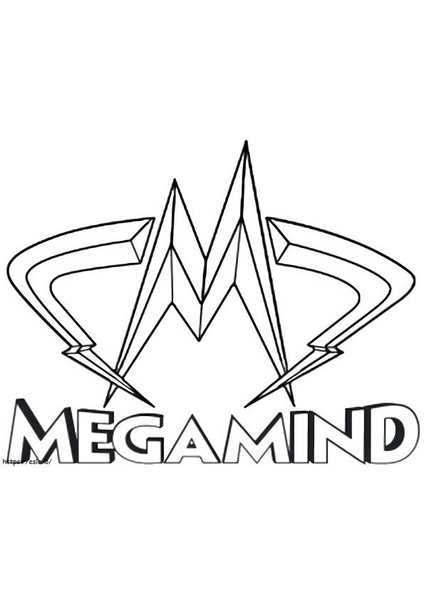 Megamind logo värityskuva