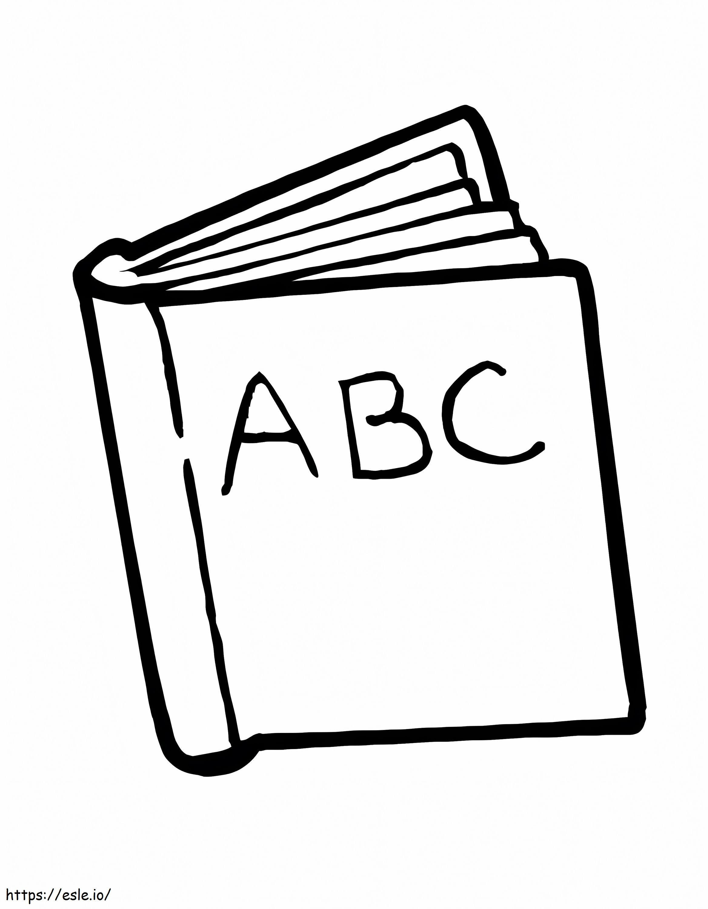 ABC-titelboek kleurplaat kleurplaat