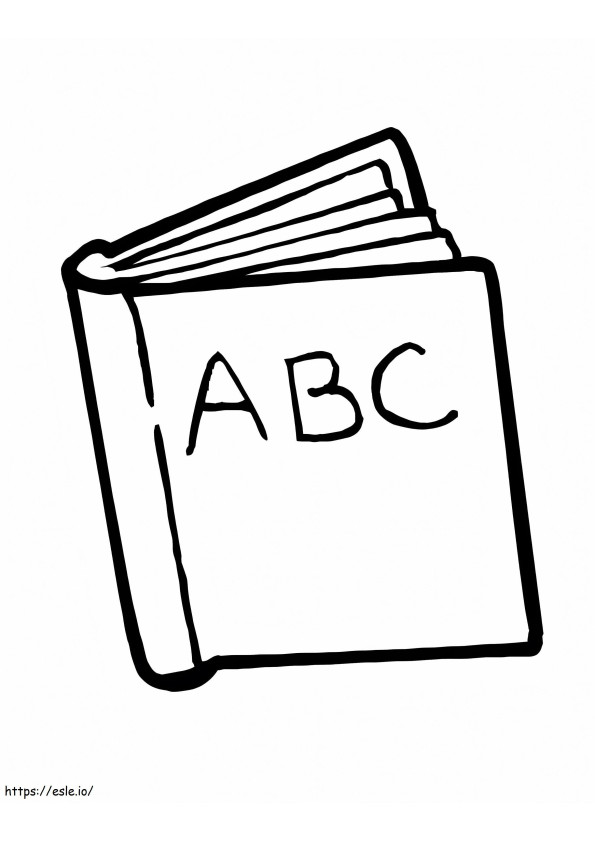 ABC-titelboek kleurplaat