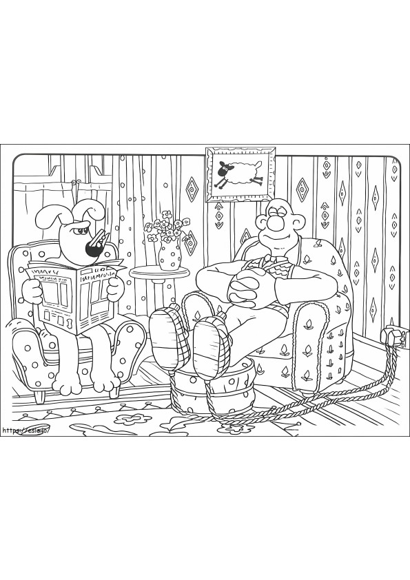 Wallace Relaxing coloring page