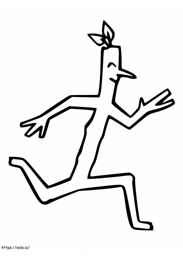 Stick Man Running
