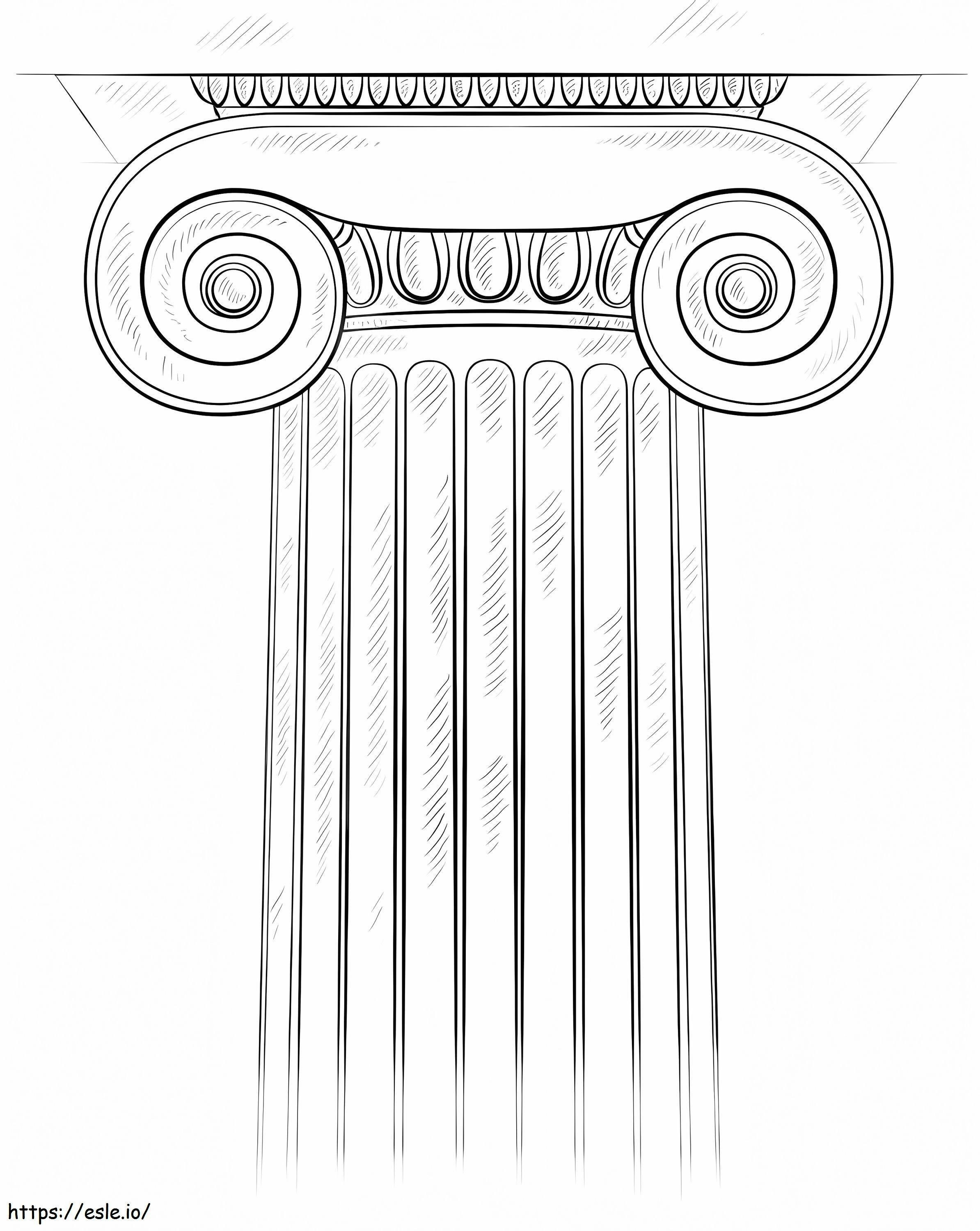 Ionic Column coloring page