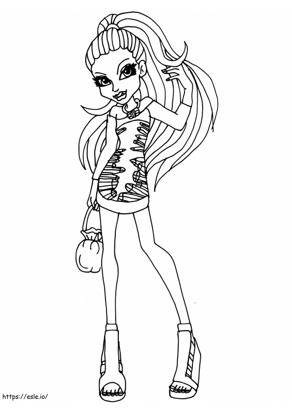 Abbey Back To School coloring page