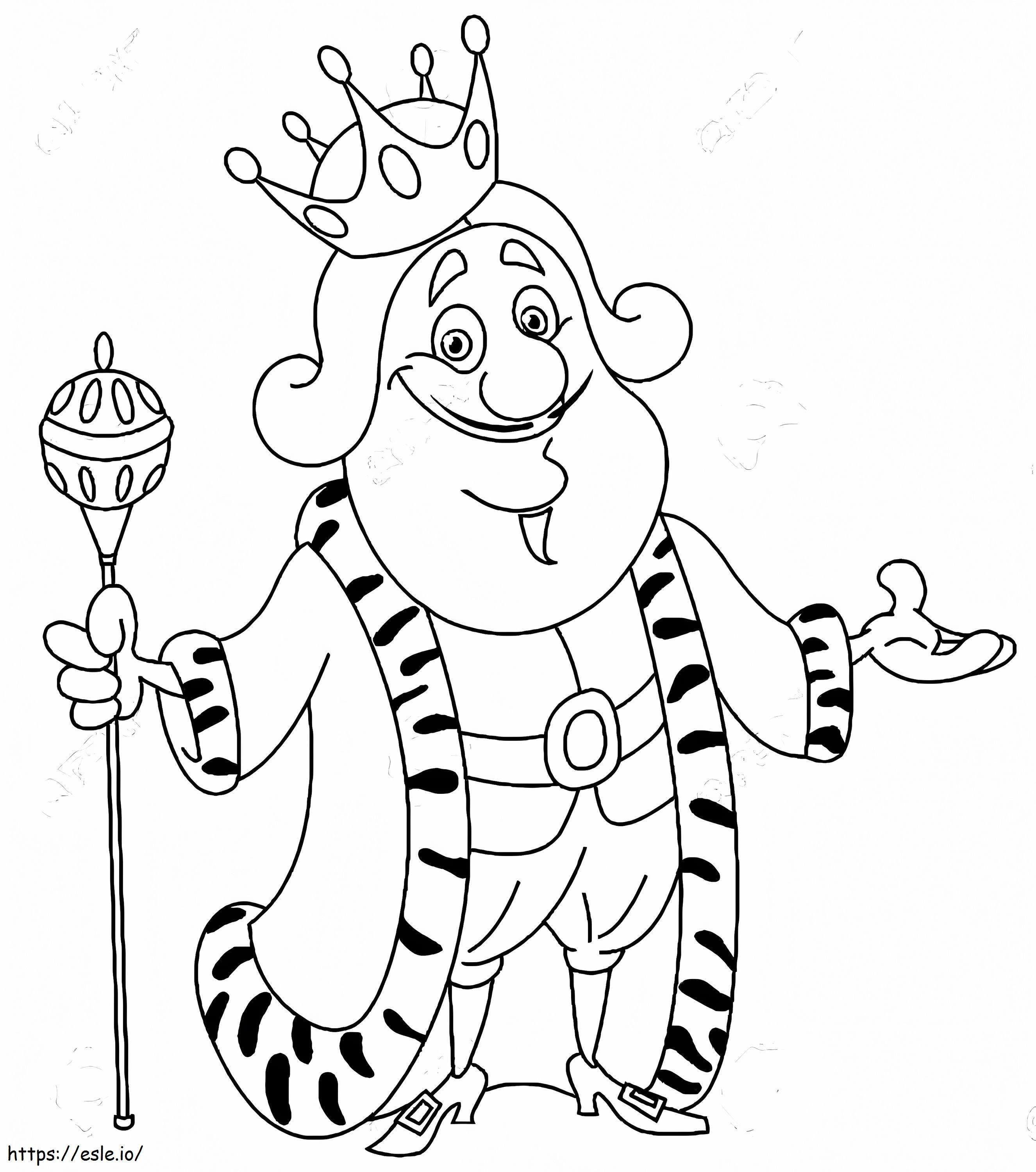 Free King coloring page