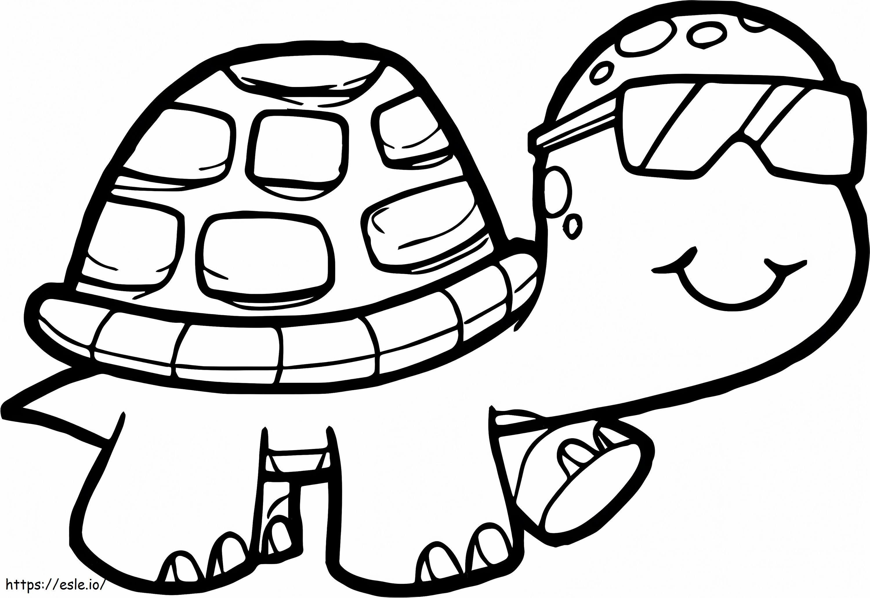 Cool Turtle A4 E1600349389629 coloring page