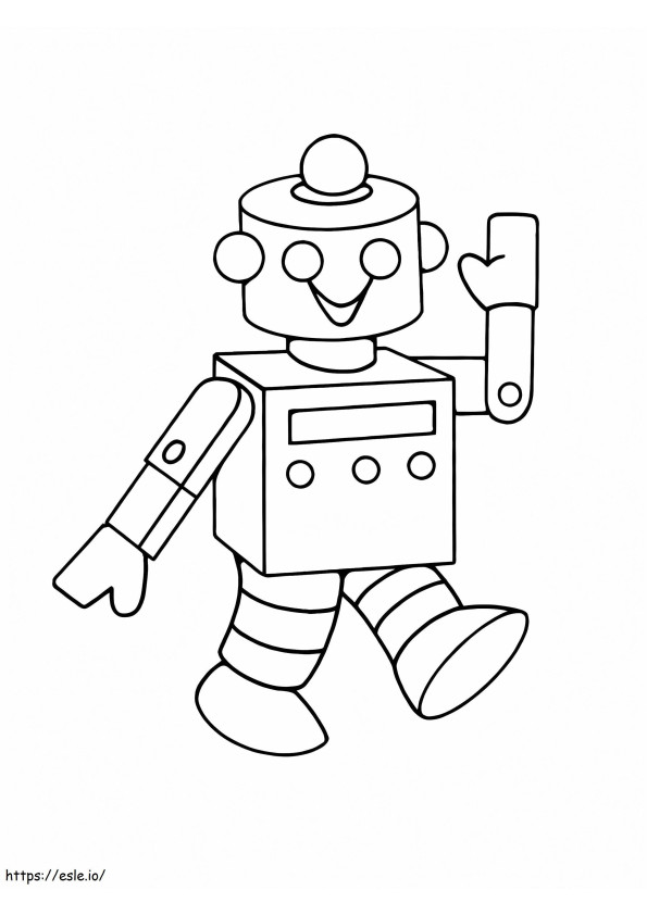 Popular Robot coloring page