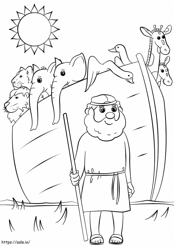 Noahs Ark Animals Two By Two coloring page