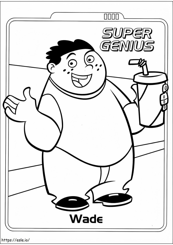 Super Genius Wade A4 coloring page
