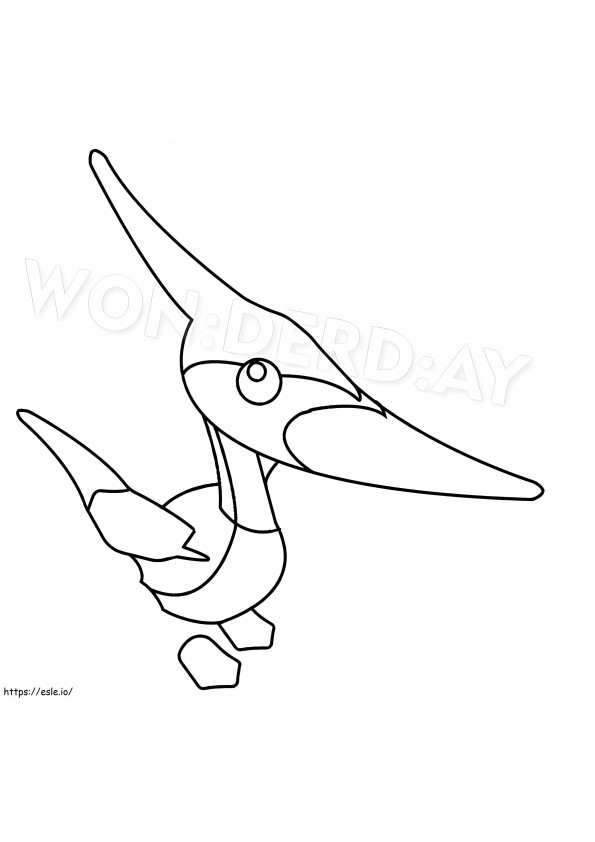 Coloriage Ptérodactyle Adoptez-moi à imprimer dessin