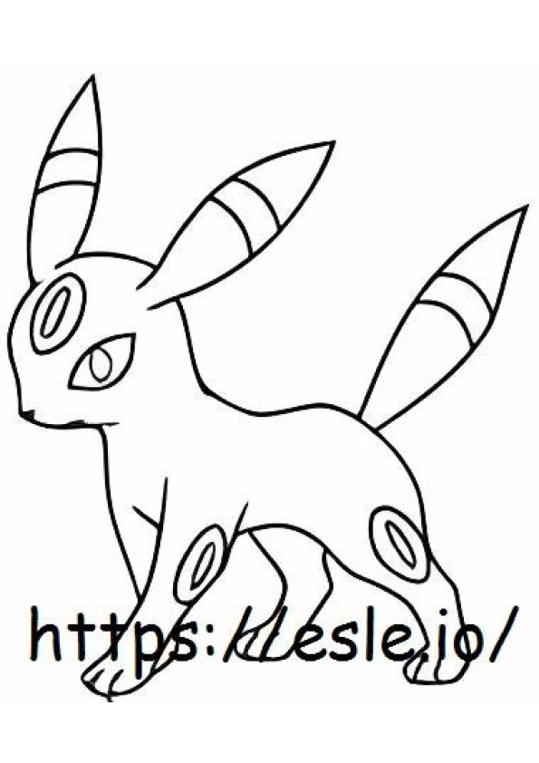 Umbreon coloring page