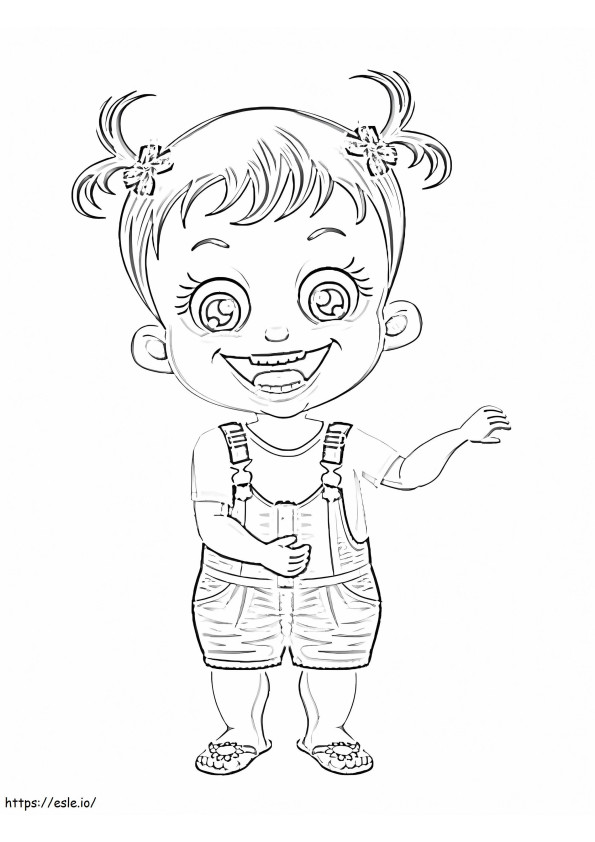 Baby Hazel Smiling coloring page