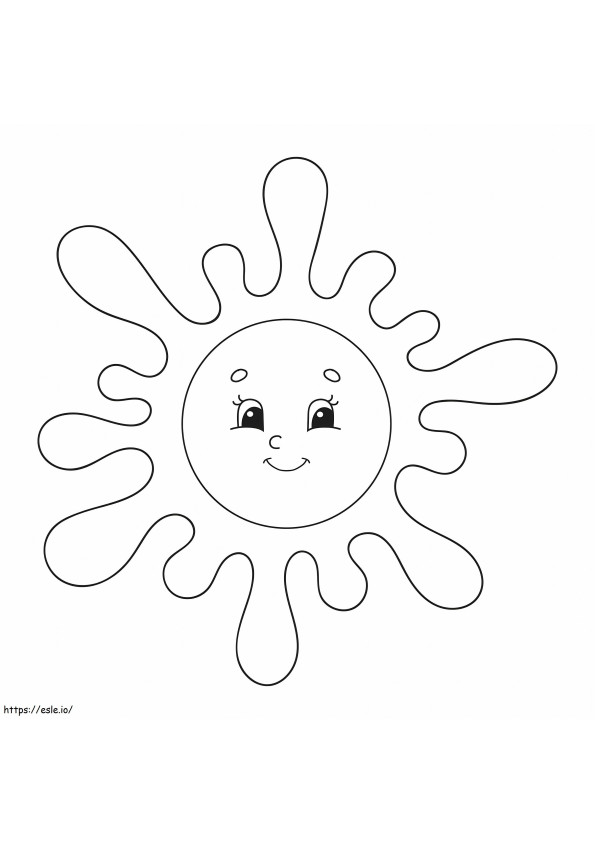 Adorable Sol coloring page