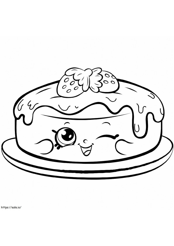 Fran'S Pancake Shopkin coloring page