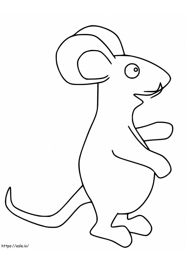 グラファローのマウス 1 ぬりえ - 塗り絵