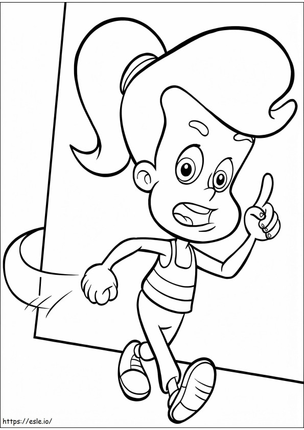 Cindy Vortex From Jimmy Neutron coloring page