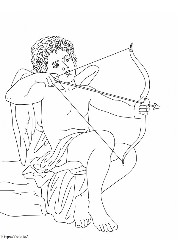 38 Eros Dios griego del amor Svy Fuente Páginas 9 para colorear