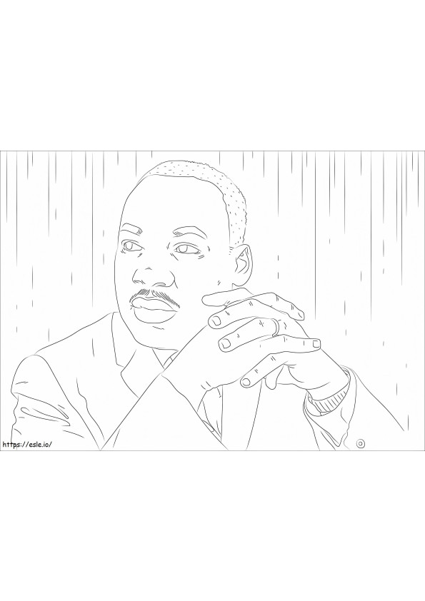 Martin Luther King Jr 4 coloring page