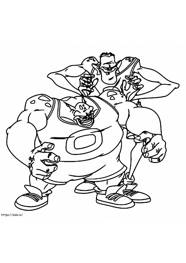Monsters In Space Jam coloring page