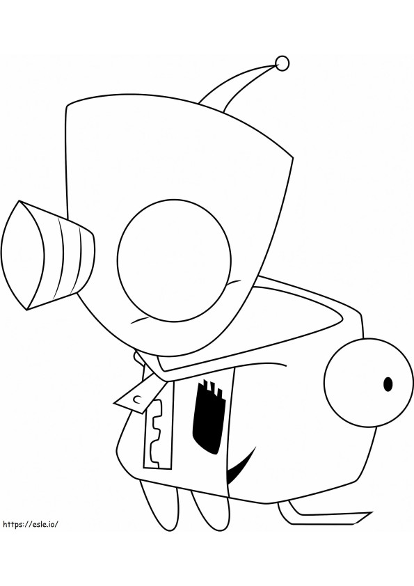 Gir From Invader Zim coloring page
