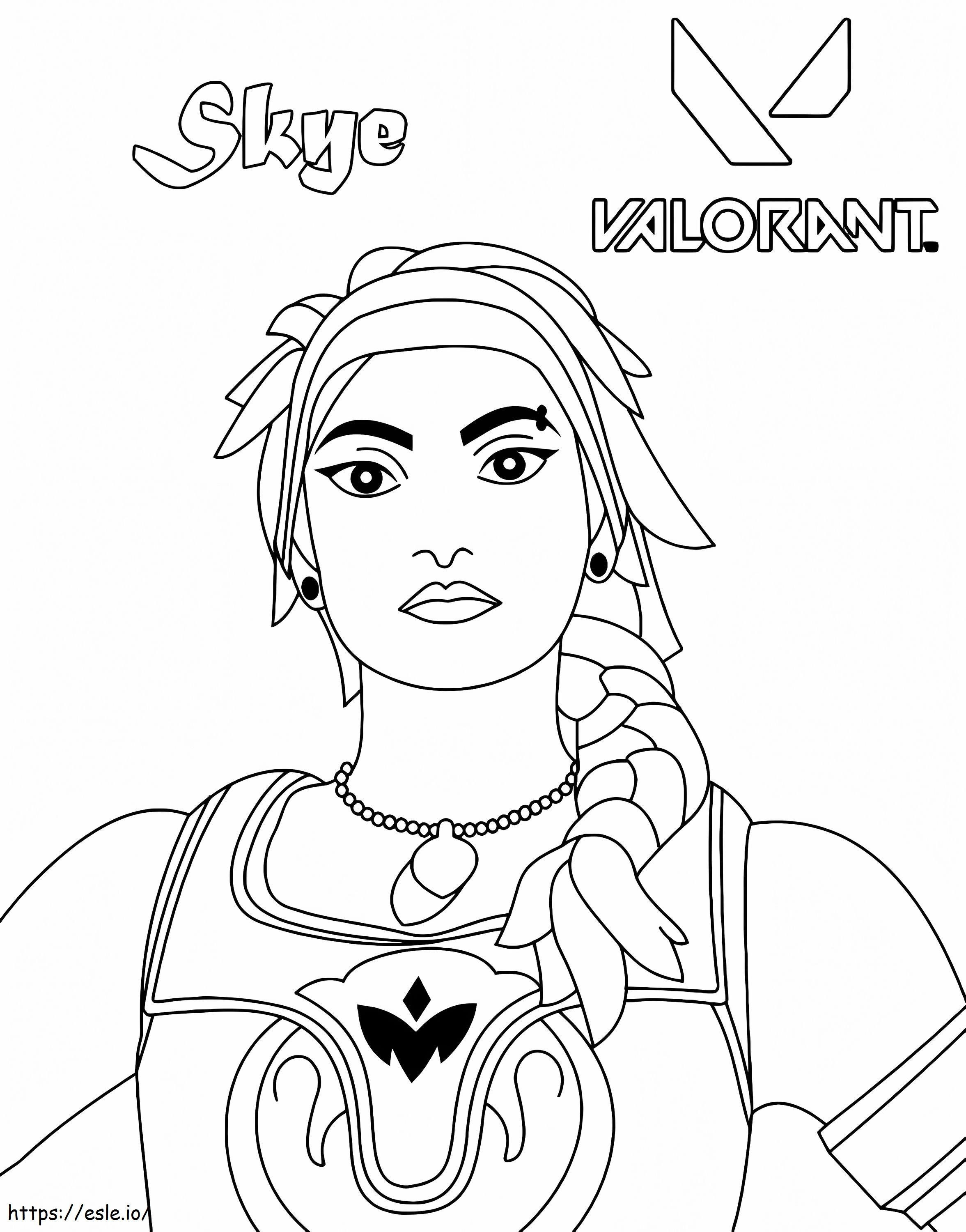 Skye From Valorant coloring page