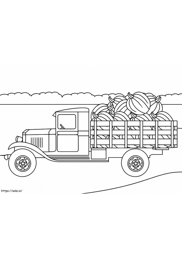 Coloriage Camion agricole à imprimer dessin