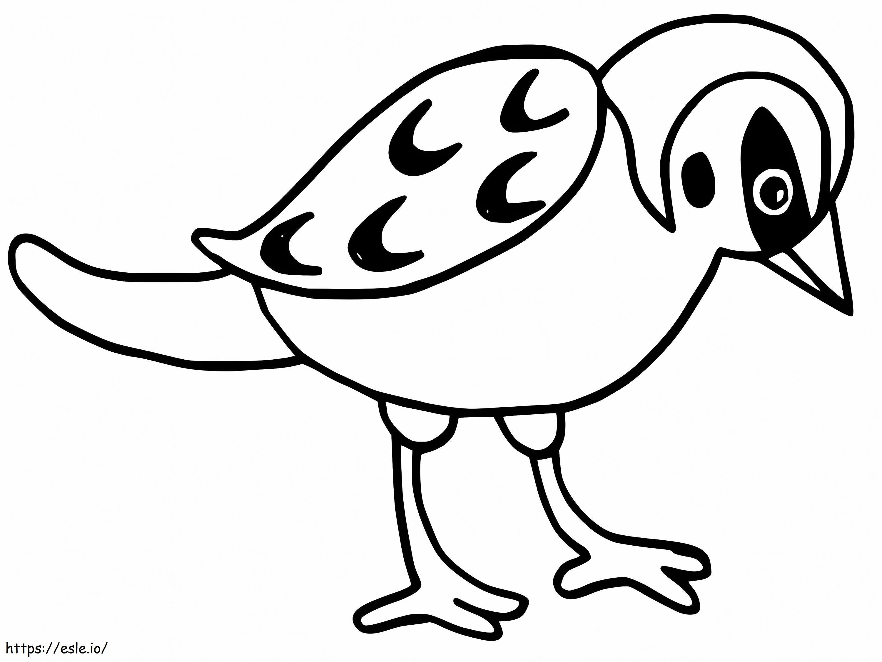 Sparrow 4 coloring page