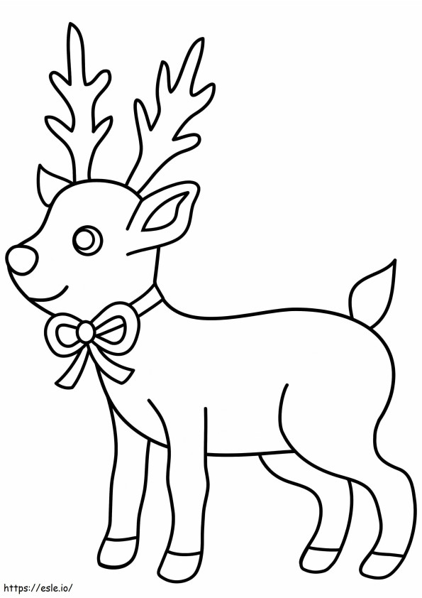 Good Reindeer coloring page