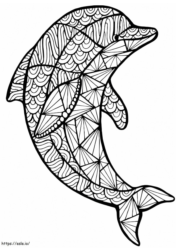 Delphin-Tier-Mandala