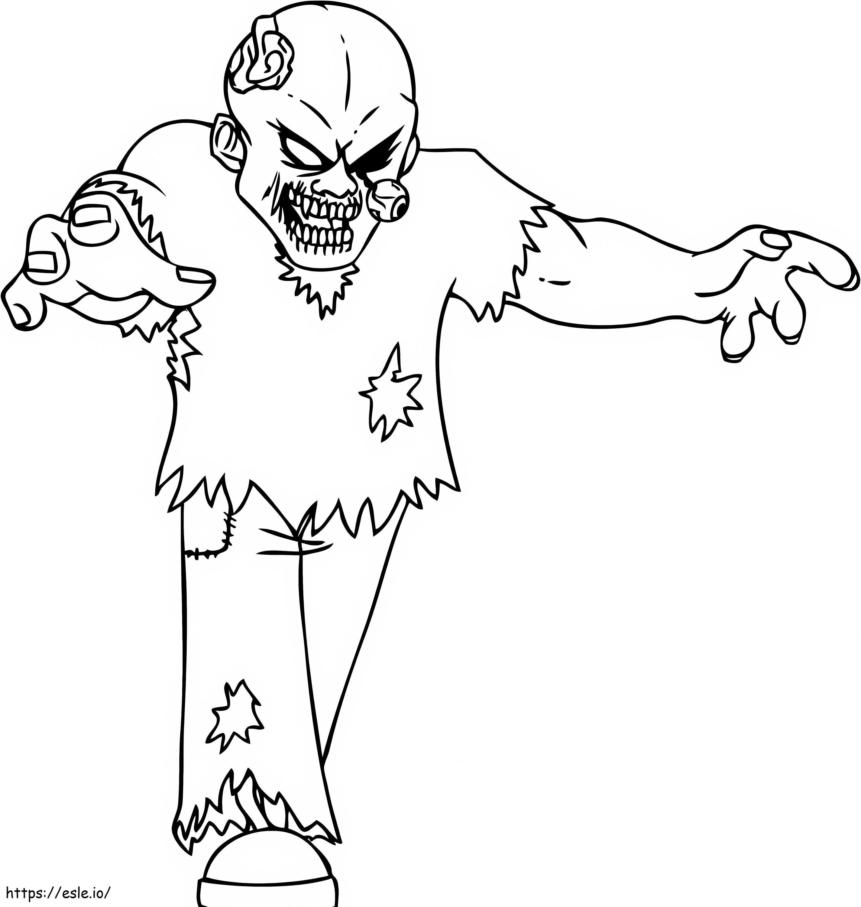 Undead Attack coloring page