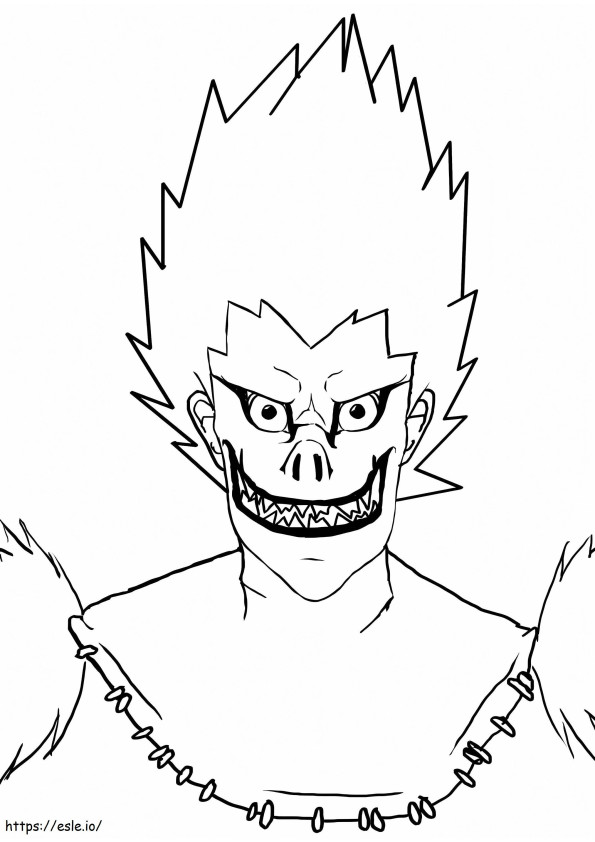 Ryuk From Death Note 2 coloring page