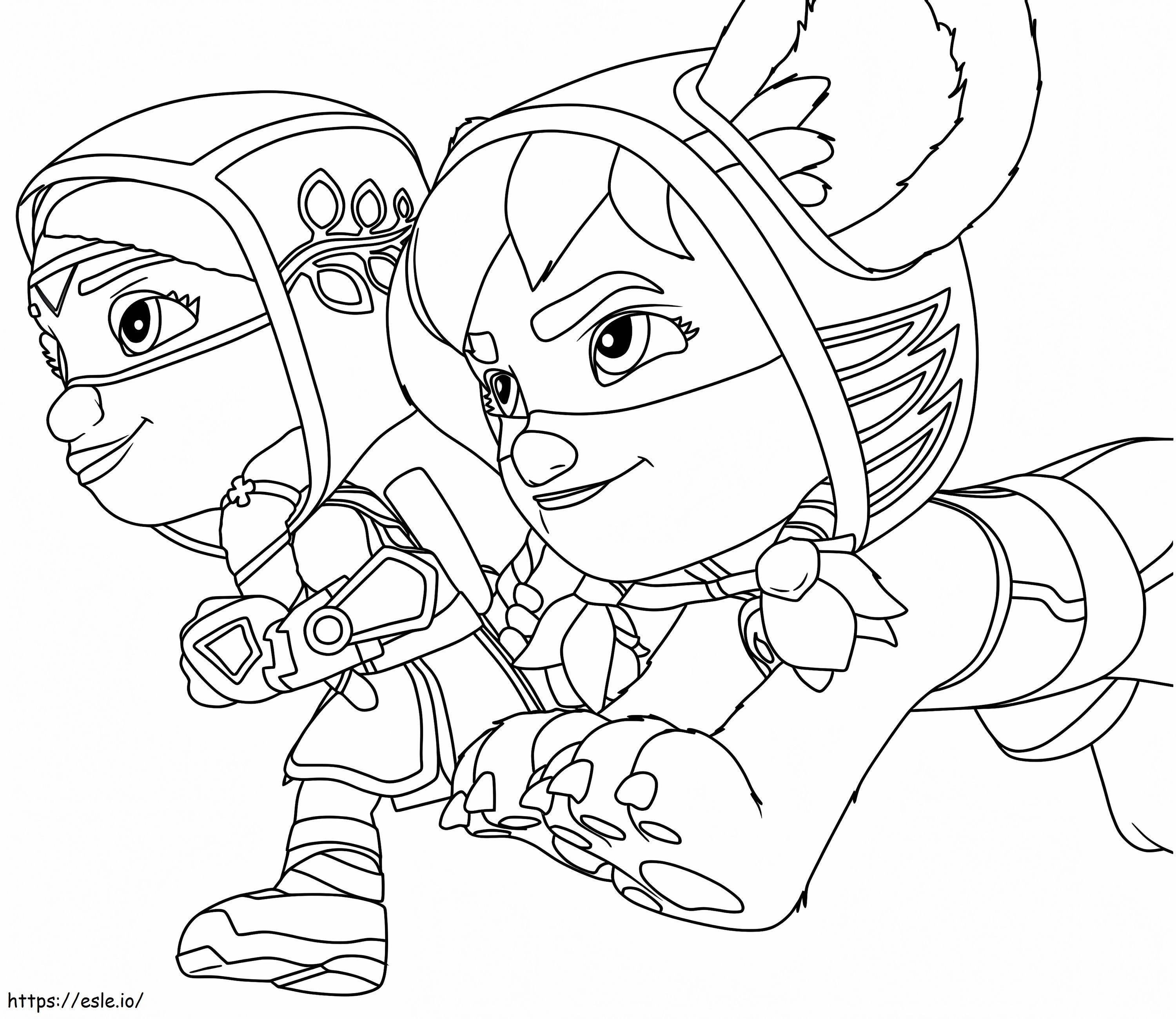Free Action Pack coloring page