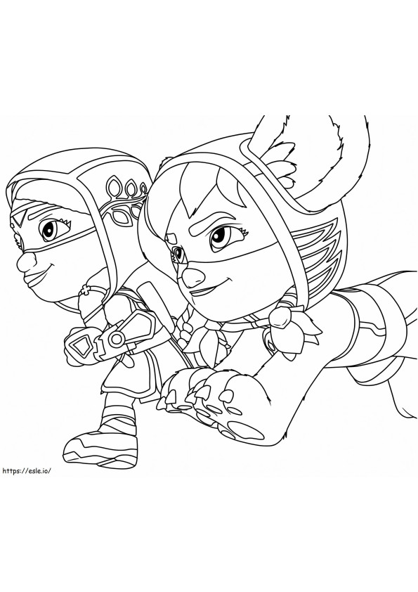 Free Action Pack coloring page