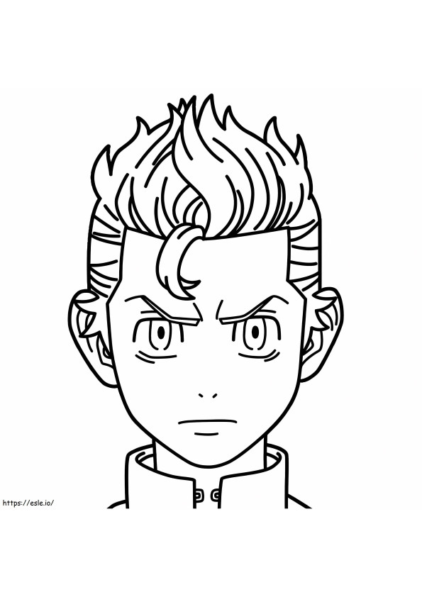 Takemichi From Tokyo Revengers coloring page