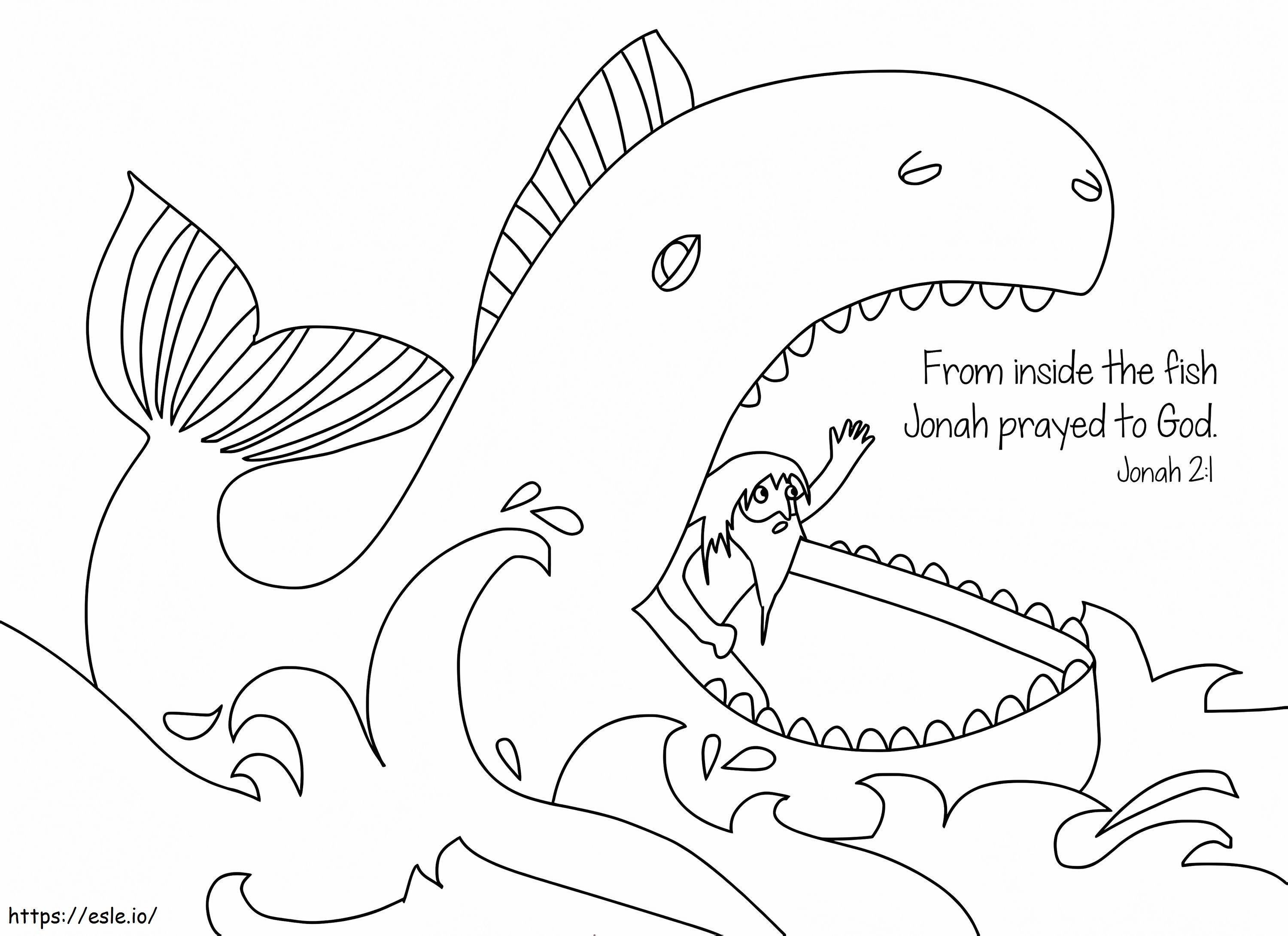 Jonah And The Whale 3 coloring page