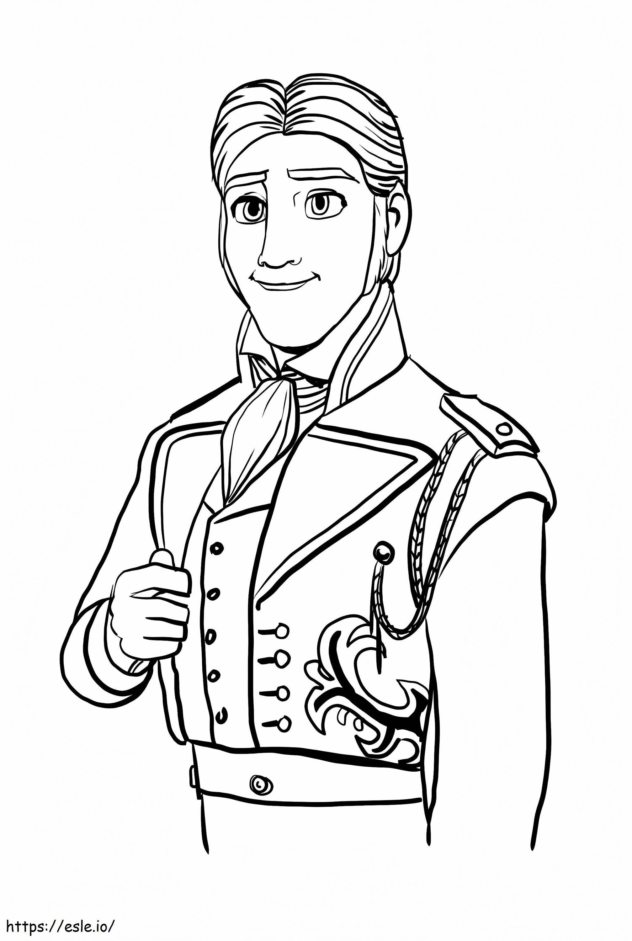 Príncipe Hans para colorir
