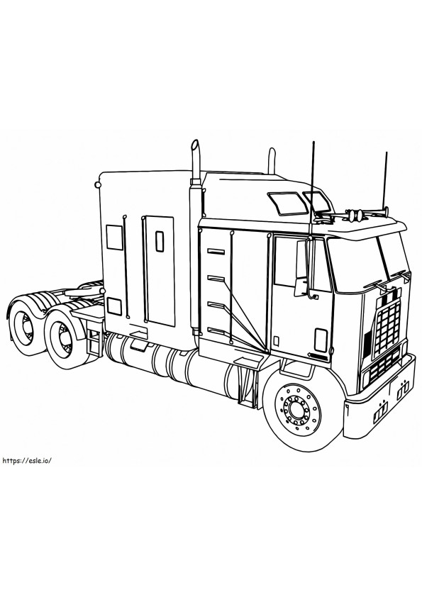 Freightliner 4 coloring page