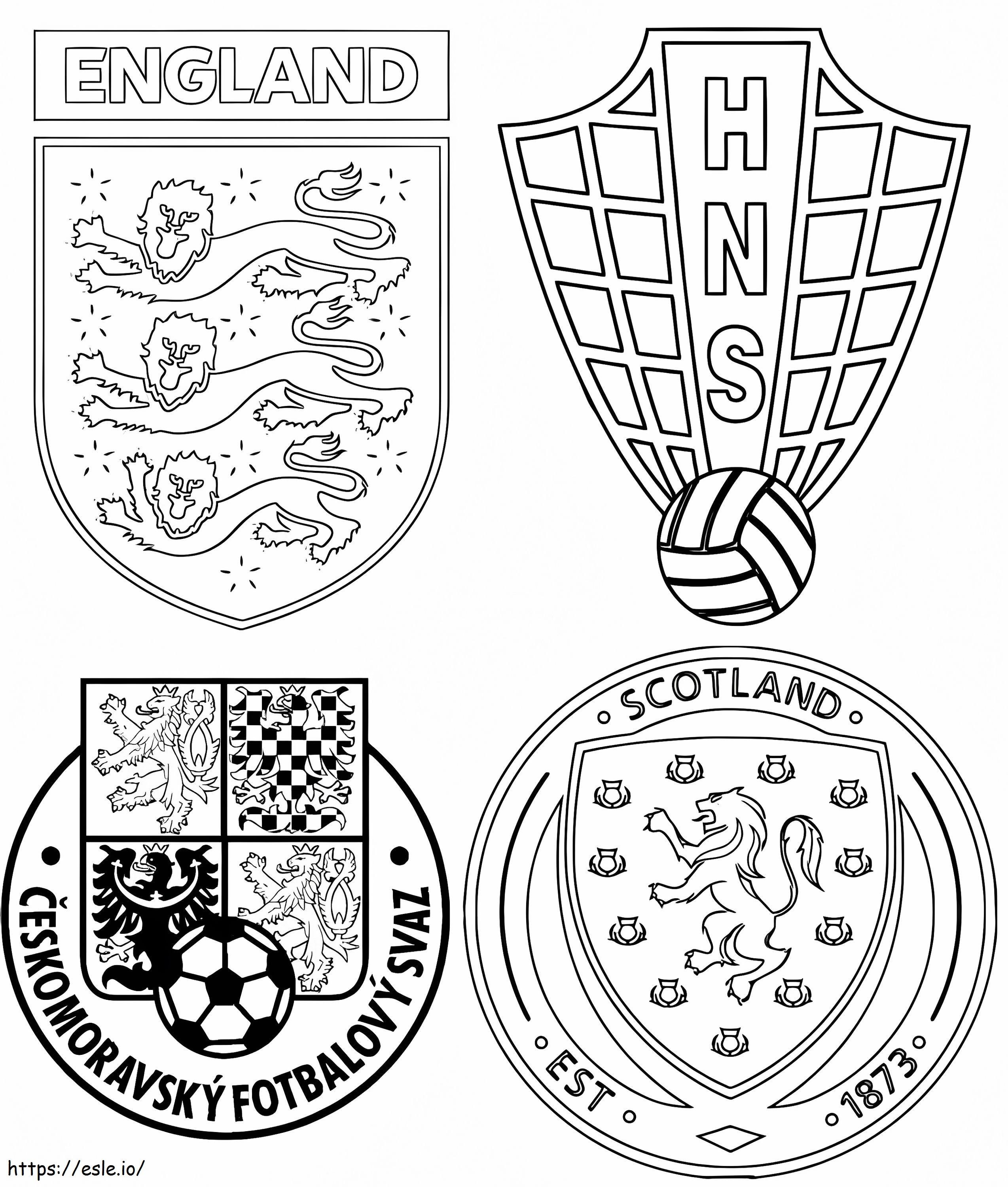 Gruppe D England Kroatien Schottland Tschechien ausmalbilder