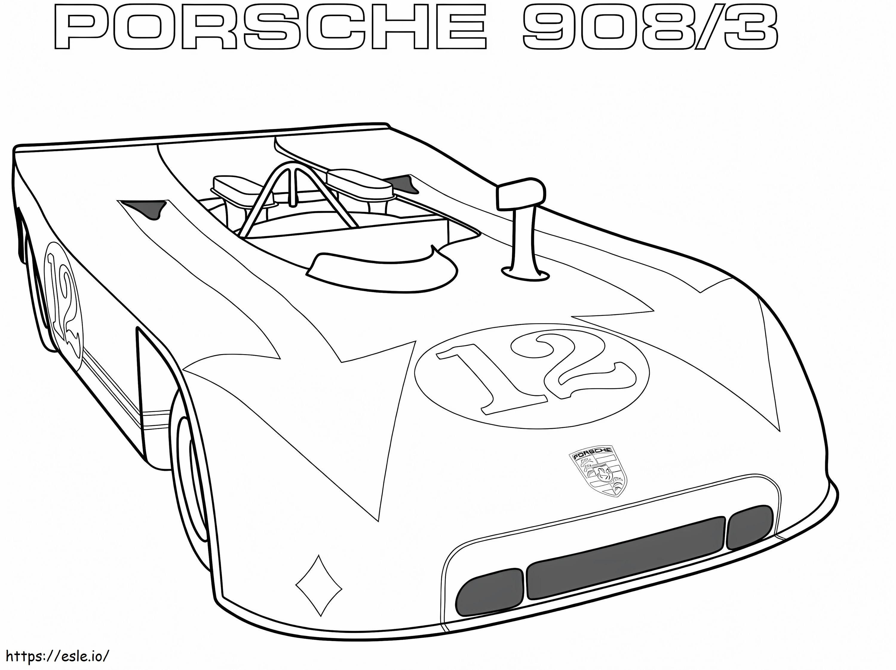 Porsche 9083 z  roku kolorowanka